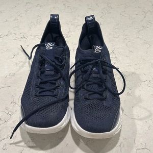 Under Armour UA Curry 8 NM Flow Team Basketball Navy Blue White size 8.5